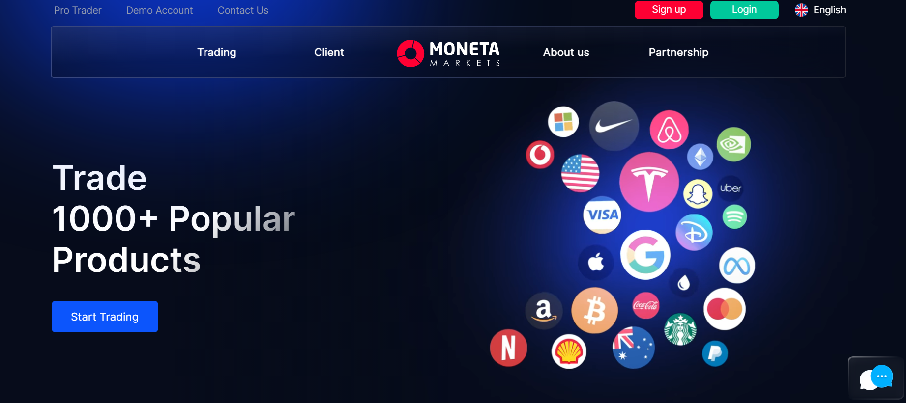 Moneta Markets Website