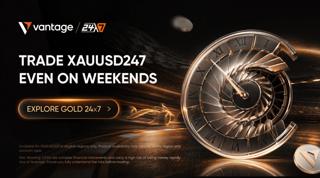 Vantage introduces 24/7 Gold CFD trading with XAUUSD247