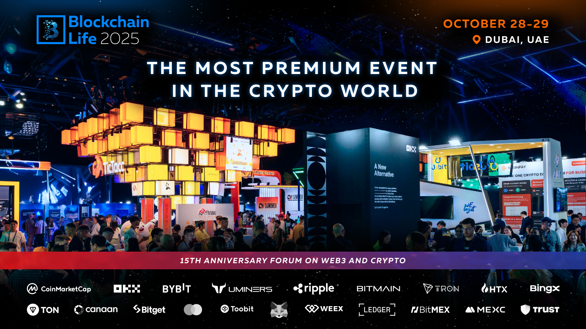 Blockchain Life Forum in Dubai on October 28–29. What to expect from the crypto event of the year?