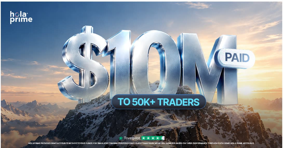 $10 Million and counting: Hola Prime hits major trader payout milestone