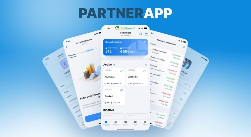 Ứng dụng LiteFinance Partner mới đã ra mắt