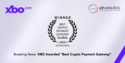 XBO awarded “Best Crypto Payment Gateway”