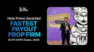 Hola Prime wins “Fastest Payout Prop Firm - MEA 2026” and publishes the operational data behind it