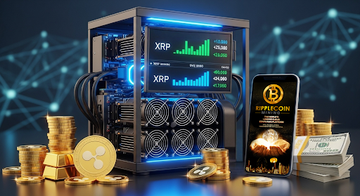 XRP (Ripple) holders earn $8,500 in daily returns through Ripplecoin Mining cloud mining