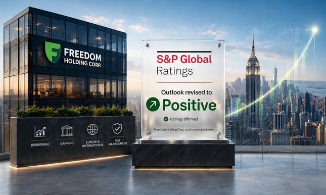 S&P revises outlook on Freedom Holding Corp. and core subsidiaries to positive
