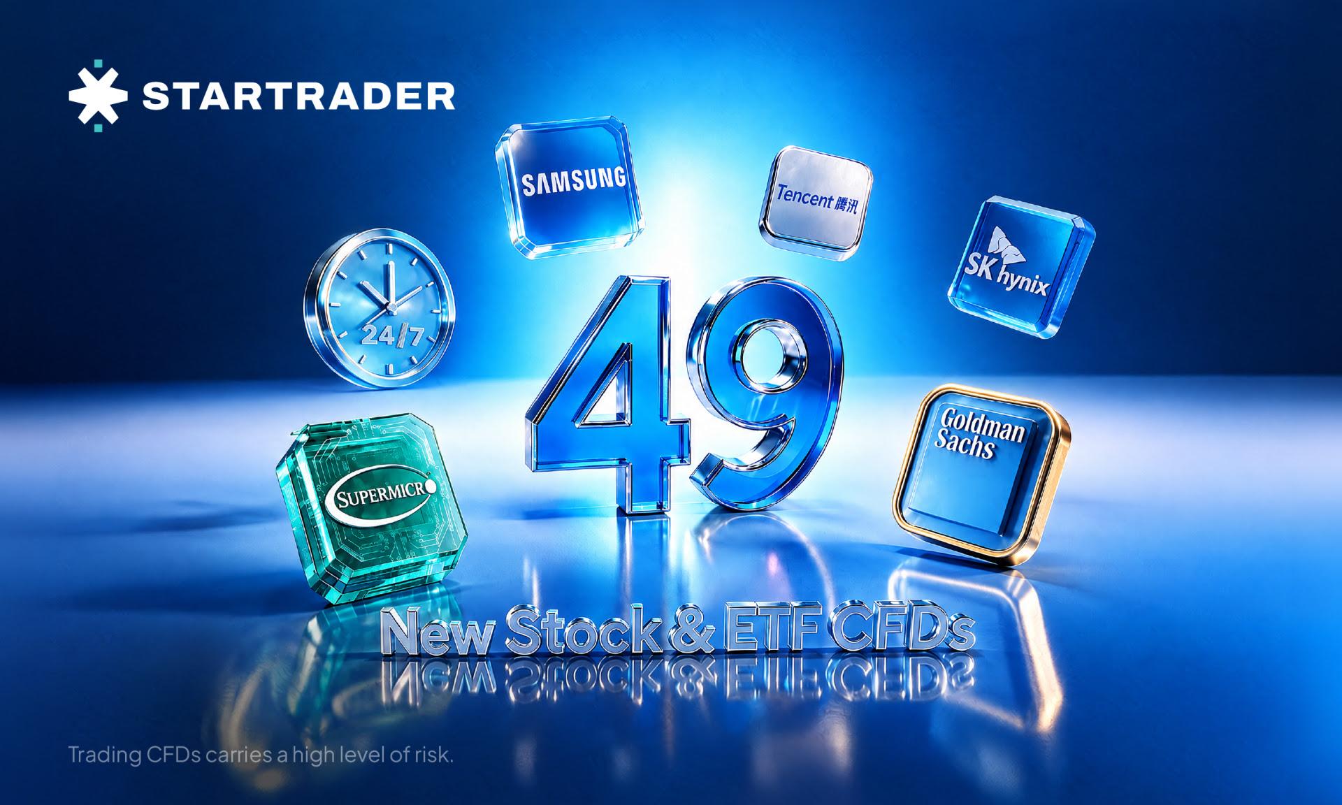 From Korean chipmakers to leveraged semiconductor ETFs: STARTRADER launches 49 new 24/7 stock and ETF CFDs