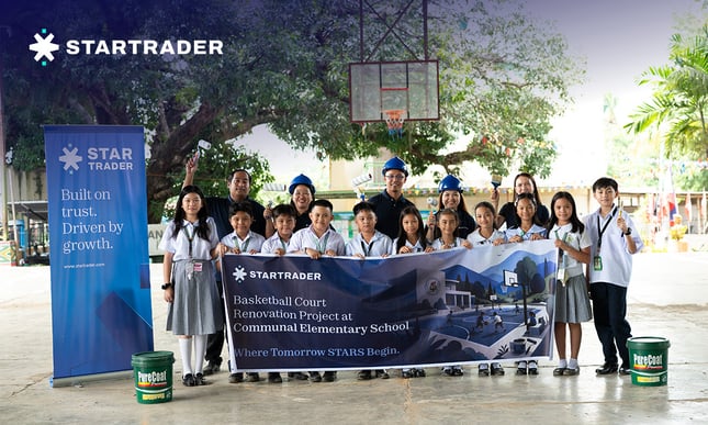 STARTRADER breaks ground on Davao basketball court revamp in the Philippines, benefiting around 20,000 people