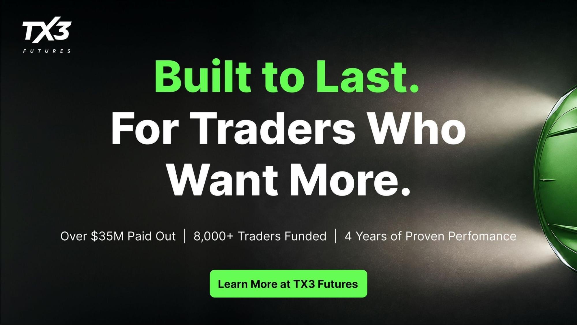 Established prop firm TX3 extends into futures markets, offering traders a transparent fresh start