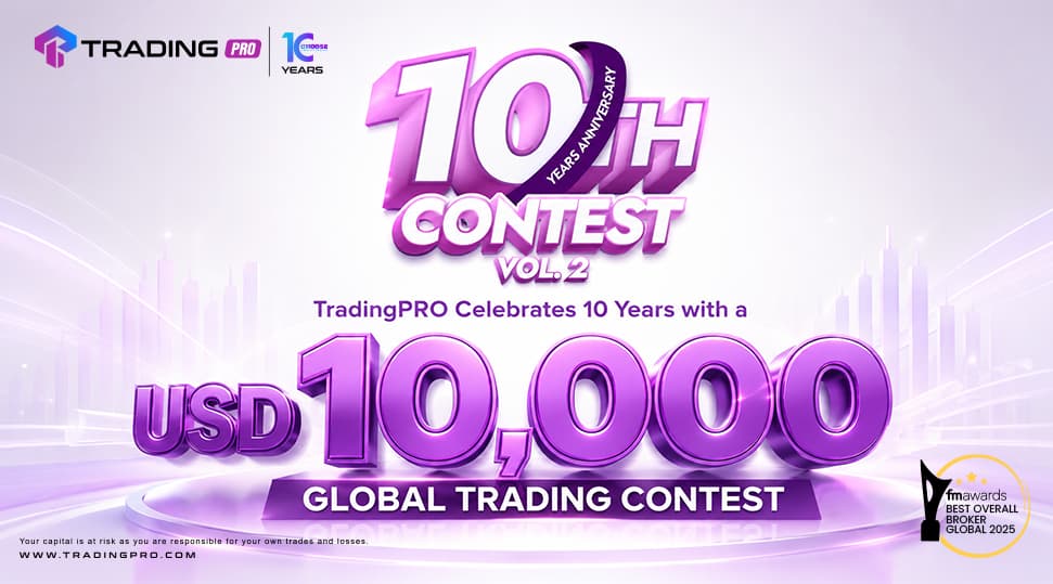 TradingPRO celebrates 10 years with a USD 10,000 global trading contest