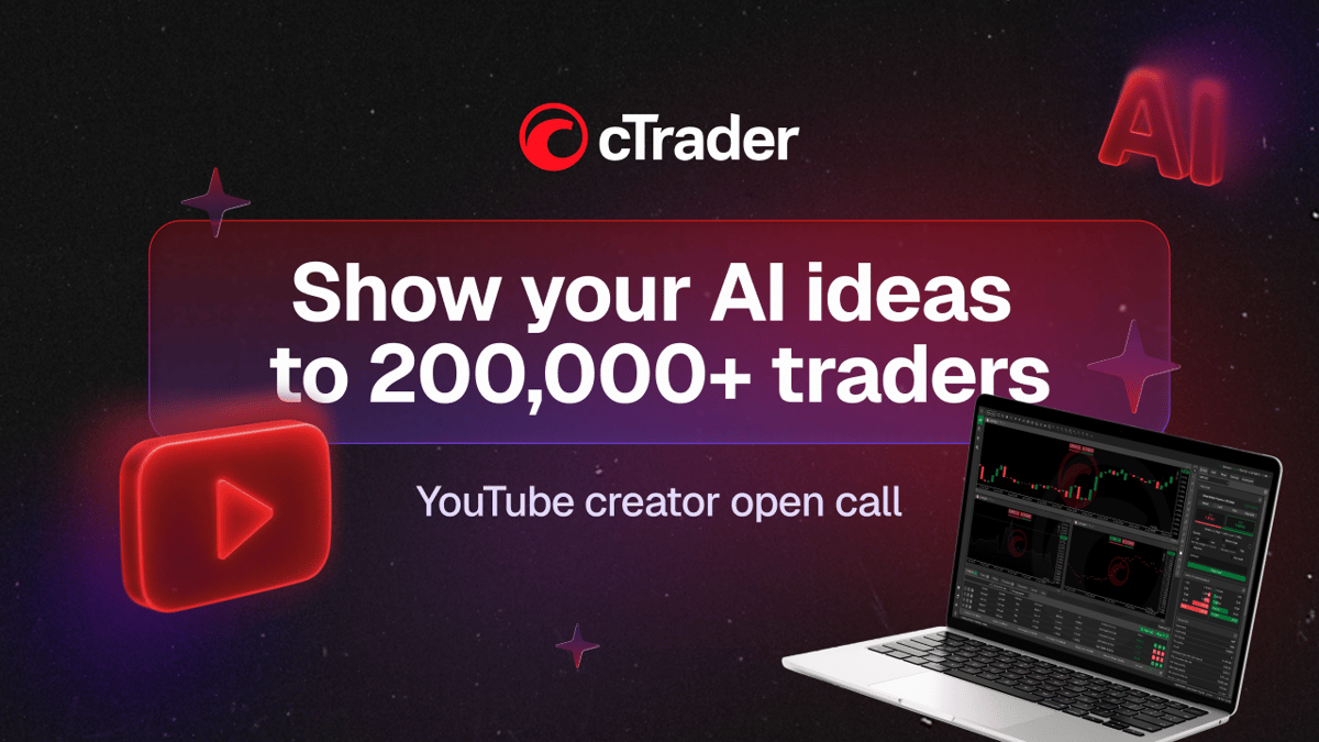 cTrader lanza un programa para creadores con la primera convocatoria abierta centrada en IA