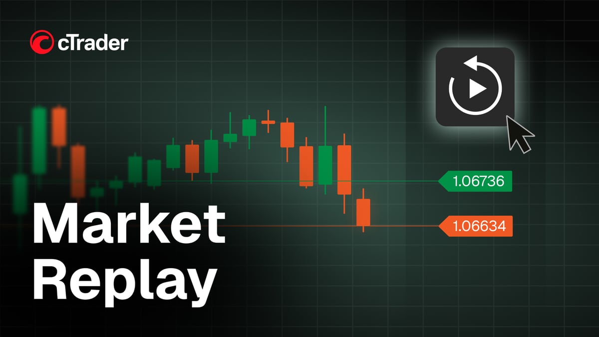 cTrader Market Replay convierte el historial del mercado en un simulador de operaciones