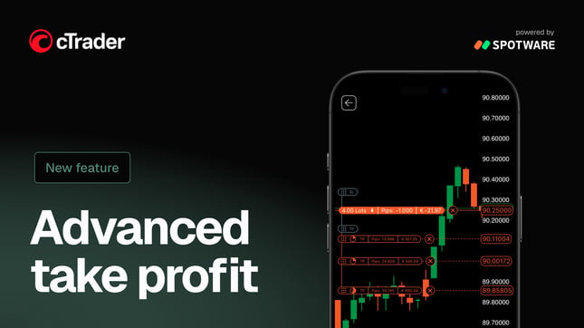 cTrader now lets traders set up to five take-profit levels