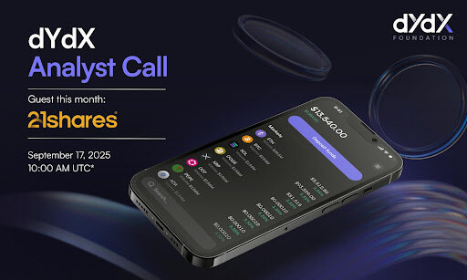 dYdX Foundation hosts analyst call with 21Shares highlighting protocol performance, institutional bridges, and roadmap to 2026