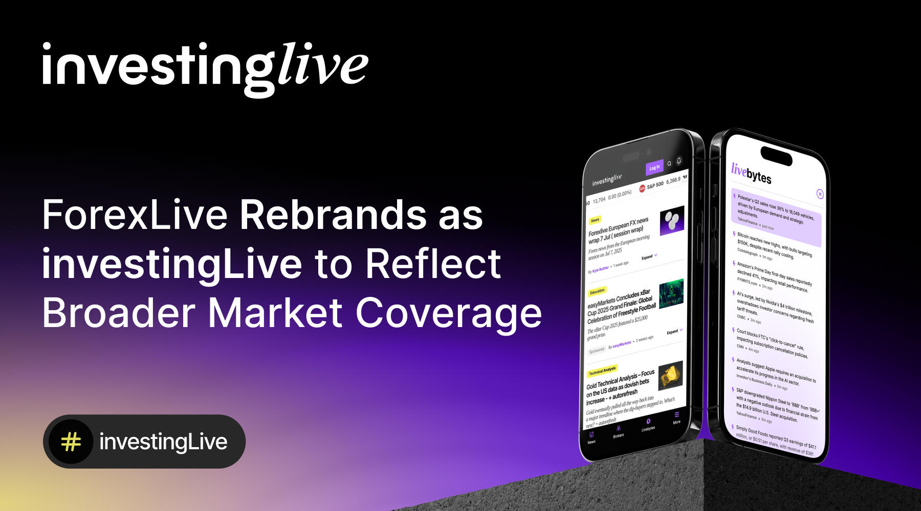 ForexLive Rebrands as investingLive to Reflect Broader Market Coverage
