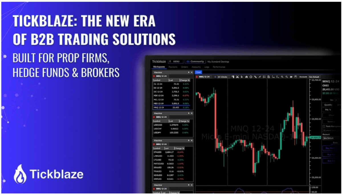 Tickblaze Debuts a New Era of B2B Trading Solutions for Prop Firms, Hedge Funds, and Brokers
