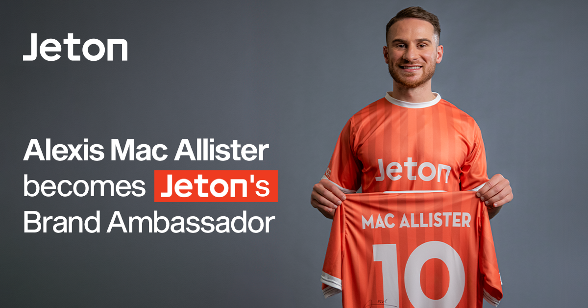 Alexis Mc Allister announced as Jeton's latest brand ambassador