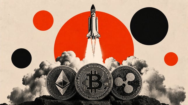 البيتكوين والإيثريوم والريبل تتقدم في اتجاه صعودي