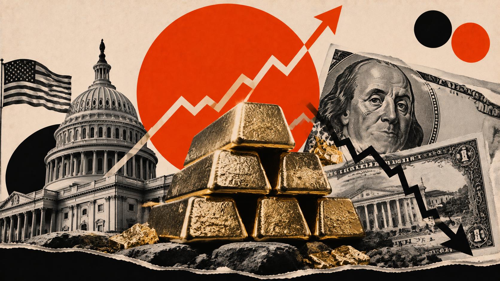 Why is Gold surging toward $4,300 as the US Dollar and Treasury yields ease?