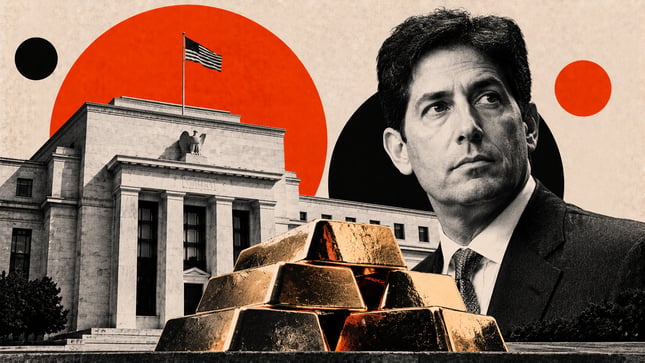 El Oro podría caer hasta 4.000$ mientras Warsh se enfrenta al dilema de una subida de tipos de la Fed