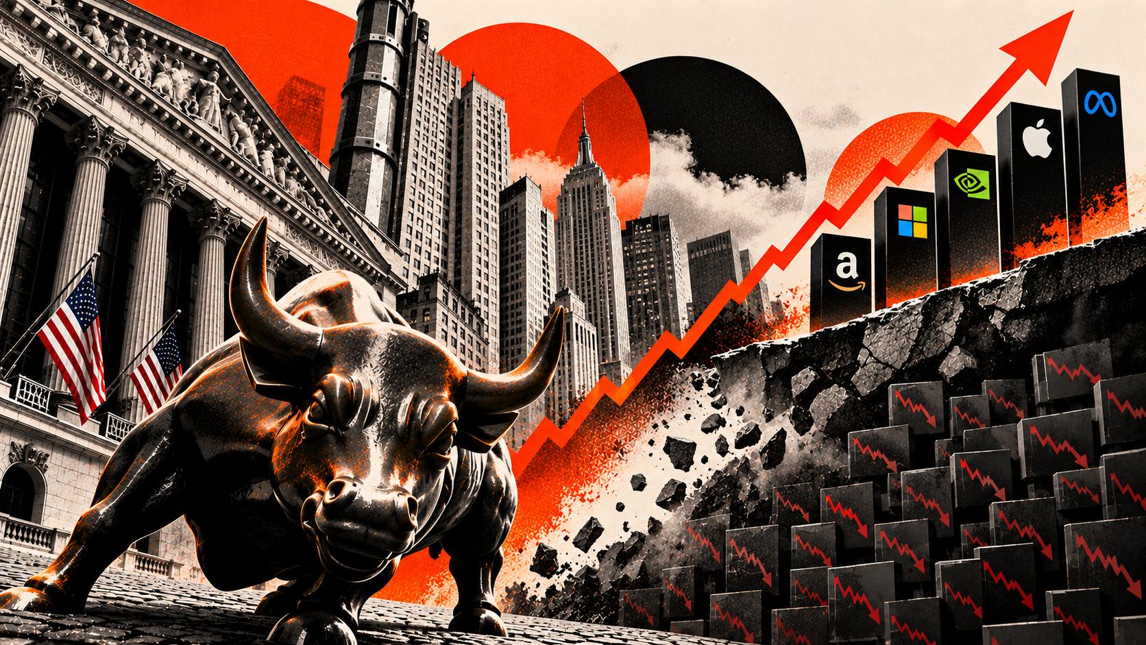 The S&P 500 is near all-time highs, but only a quarter of its stocks are above their 50-day average. What does that mean?