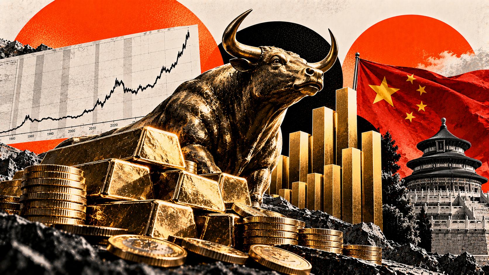3 bullish Gold views, 3 different reasons: A 45-year chart, record ETF flows and China's stacking