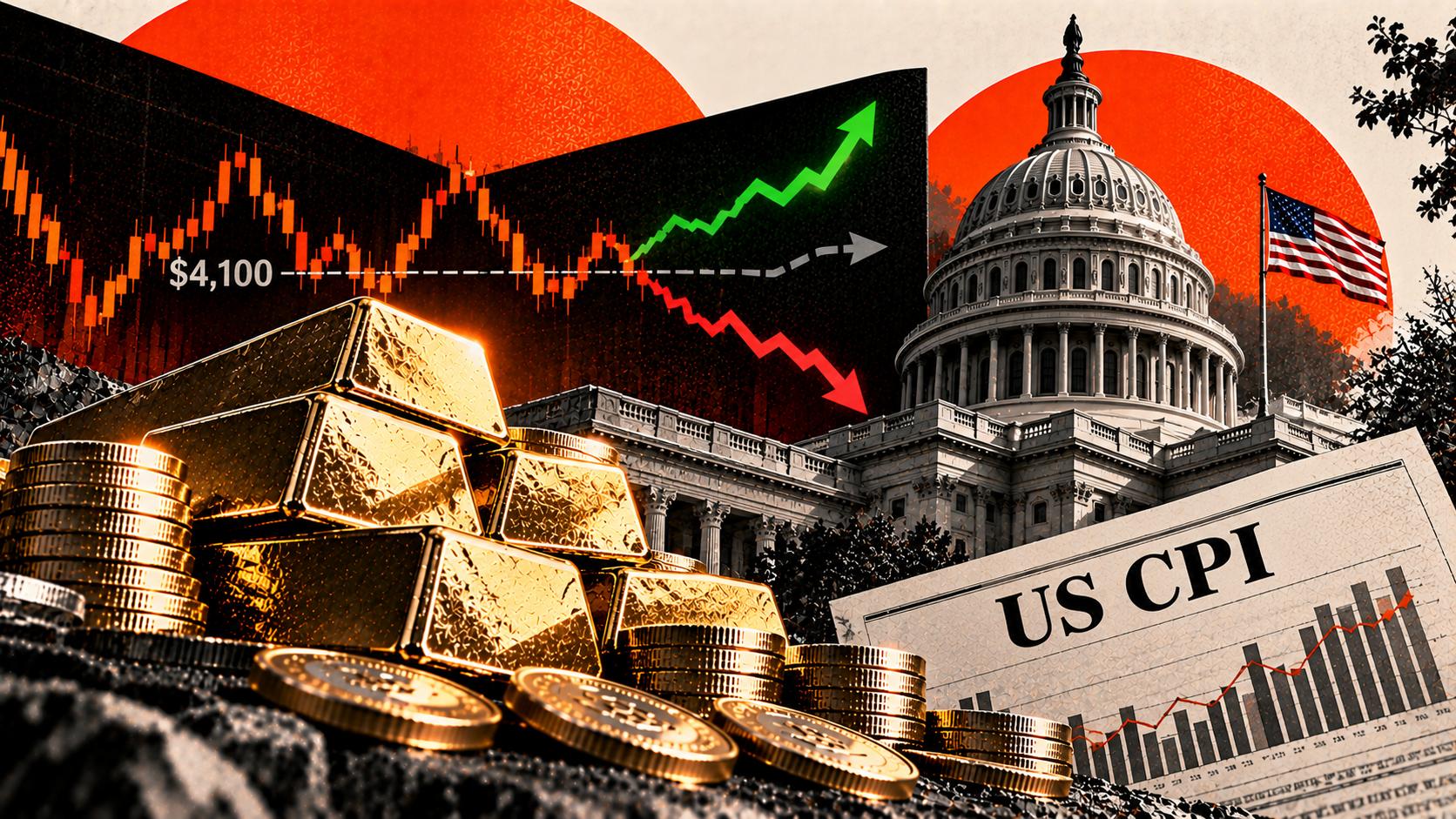 Gold braces for US CPI near $4,100: 3 analysts, 3 different maps of what happens next