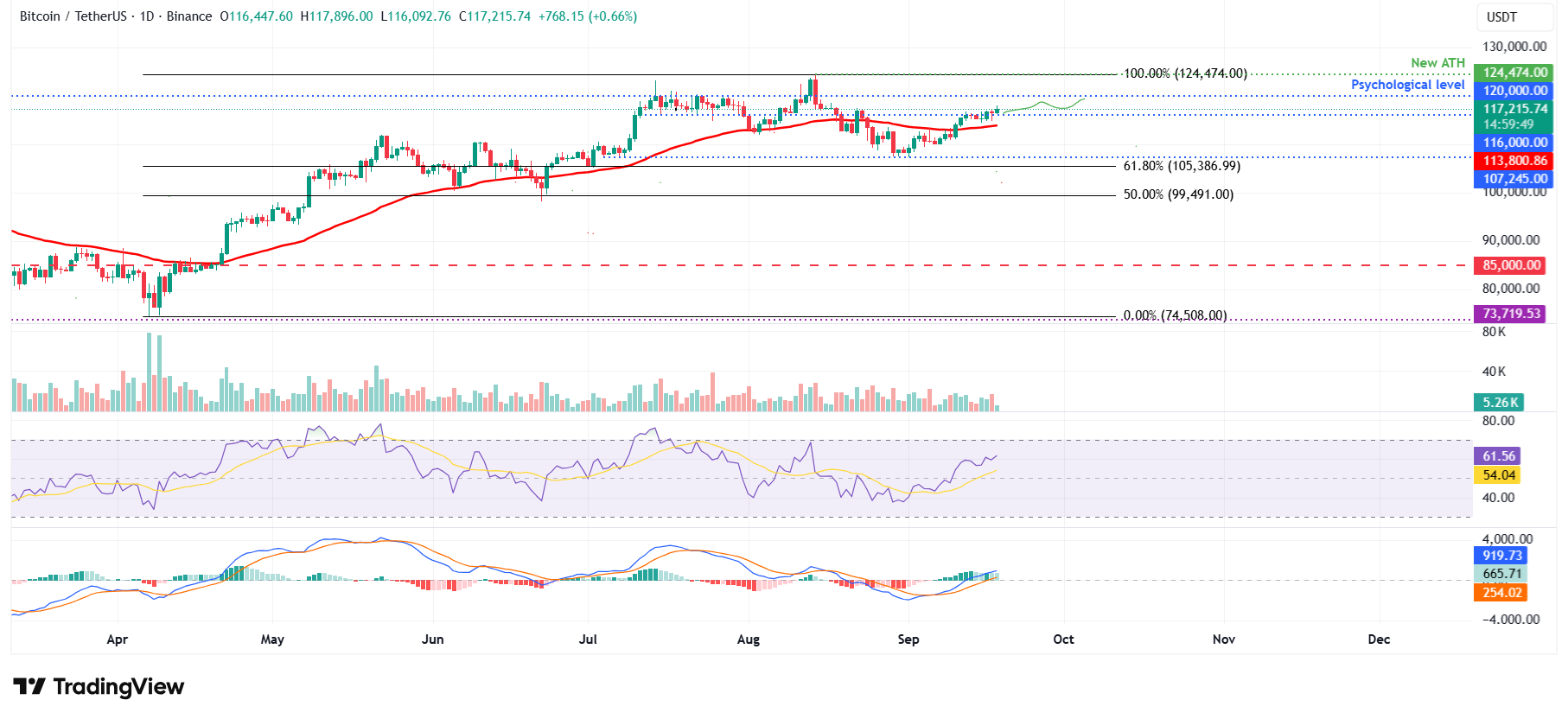 BTC/USDT daily chart 