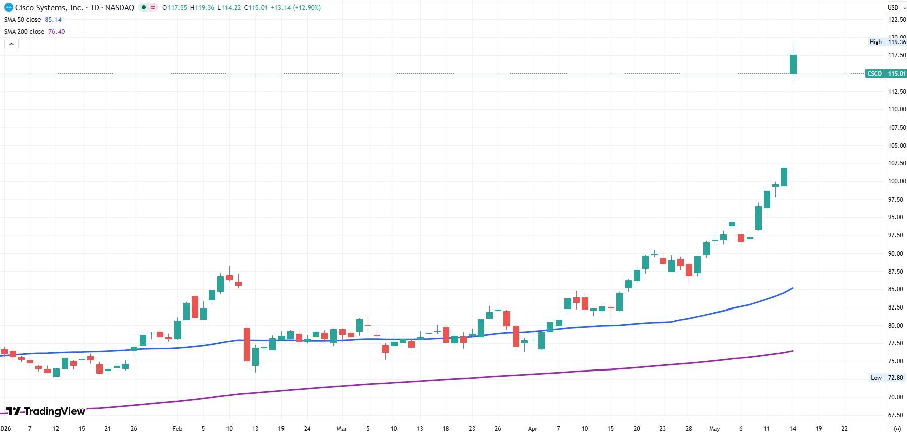 Cisco günlük grafik