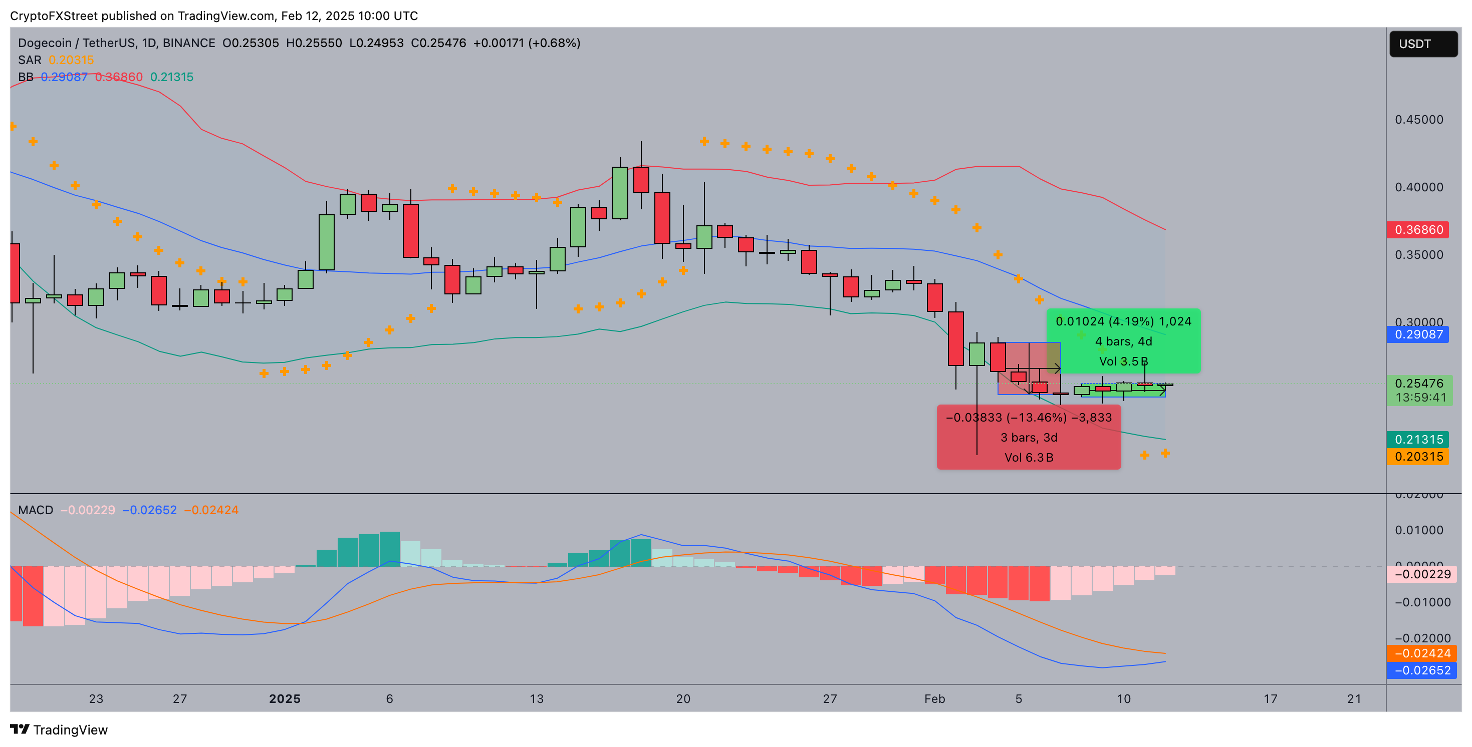 Dogecoin price forecast | DOGE/USDT (Binance)