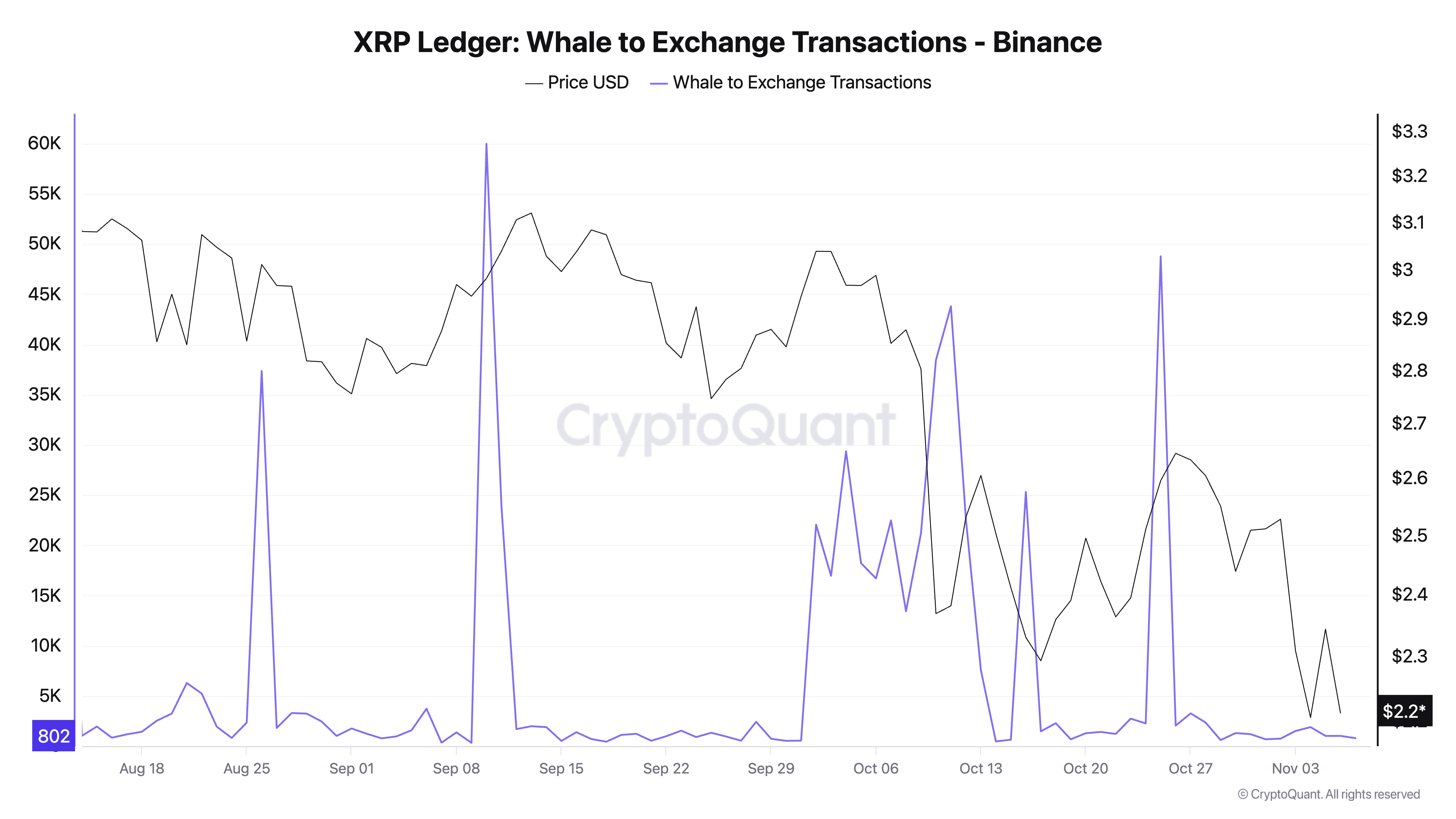 Transaksi Whale-Bursa XRP Ledger – Binance | Sumber: CryptoQuant