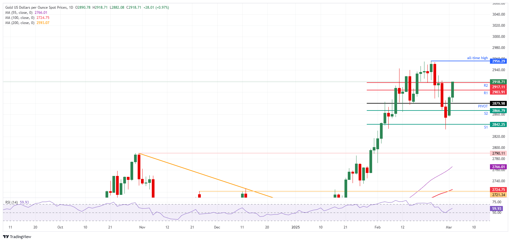 XAU/USD: Daily Chart