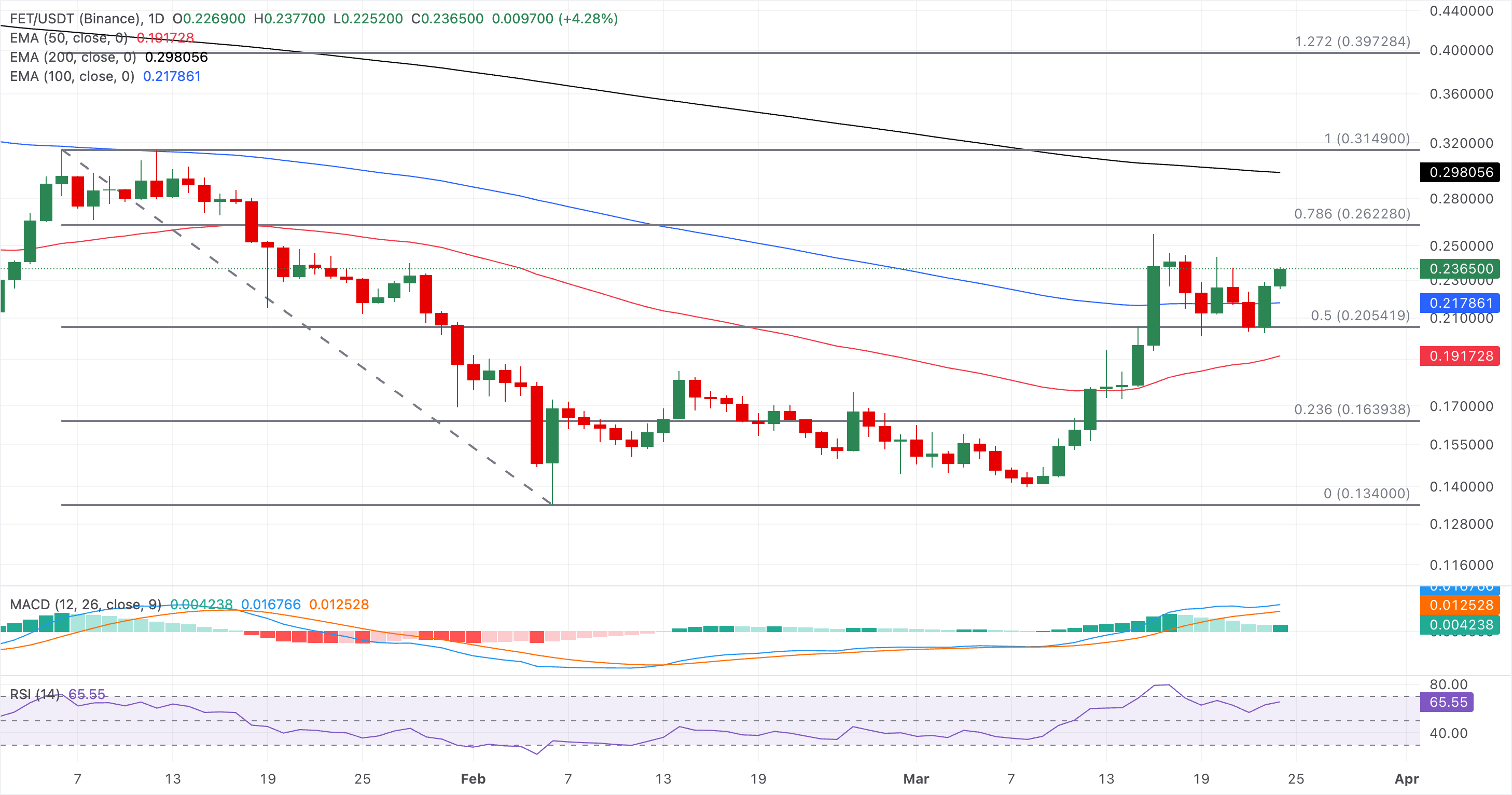Chart Analysis FET/USDT (Binance)