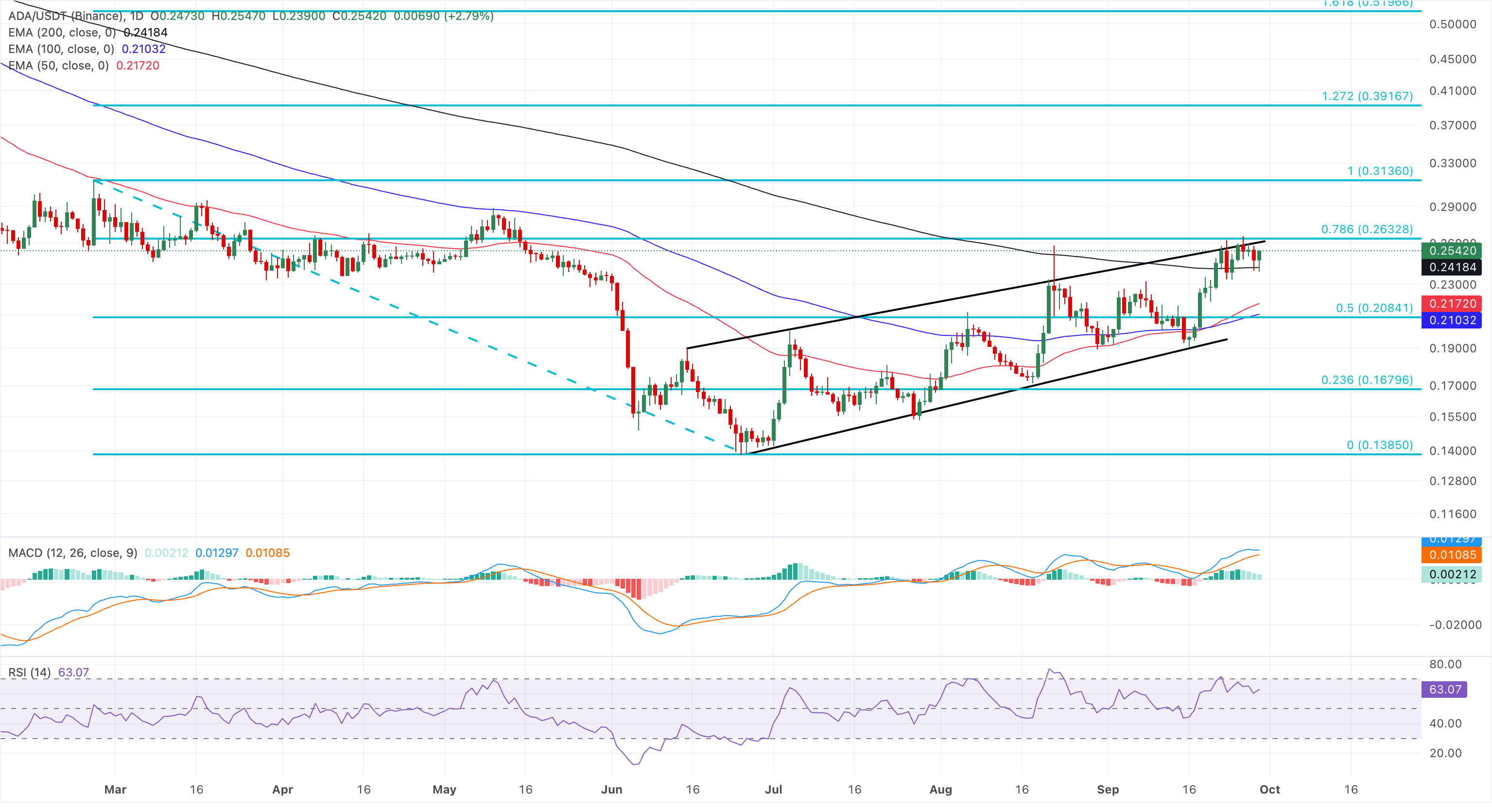 Chart Analysis ADA/USDT (Binance)