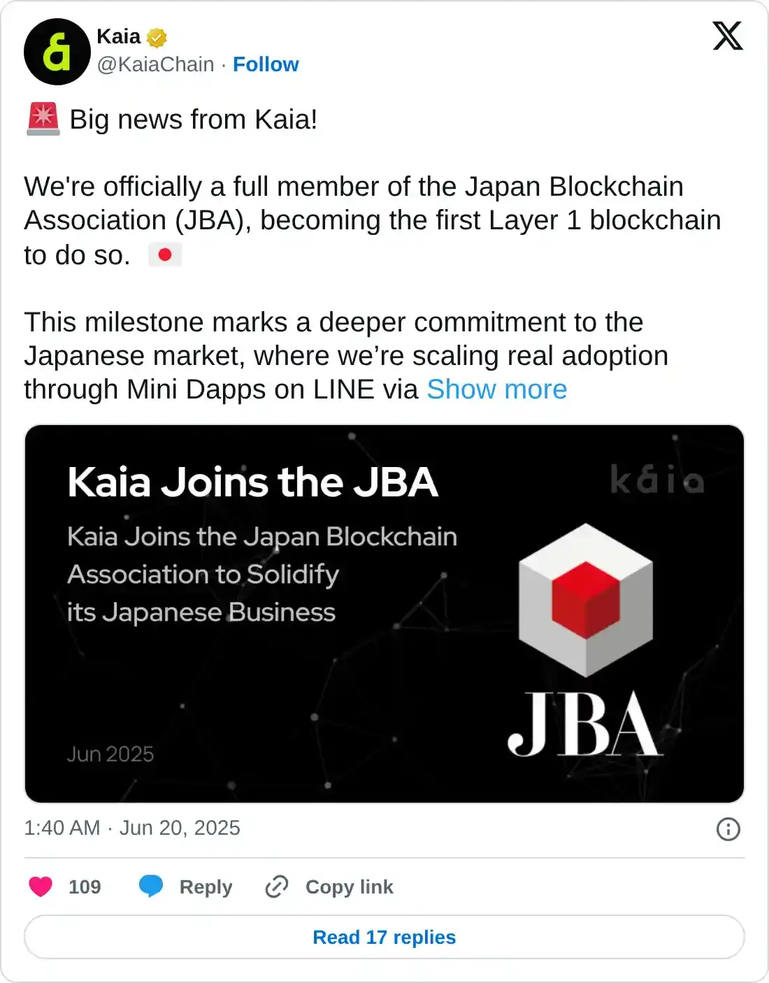 https://x.com/KaiaChain/status/1935875411885670559