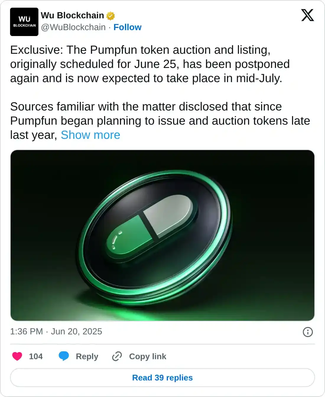 https://twitter.com/WuBlockchain/status/1936055496743833965