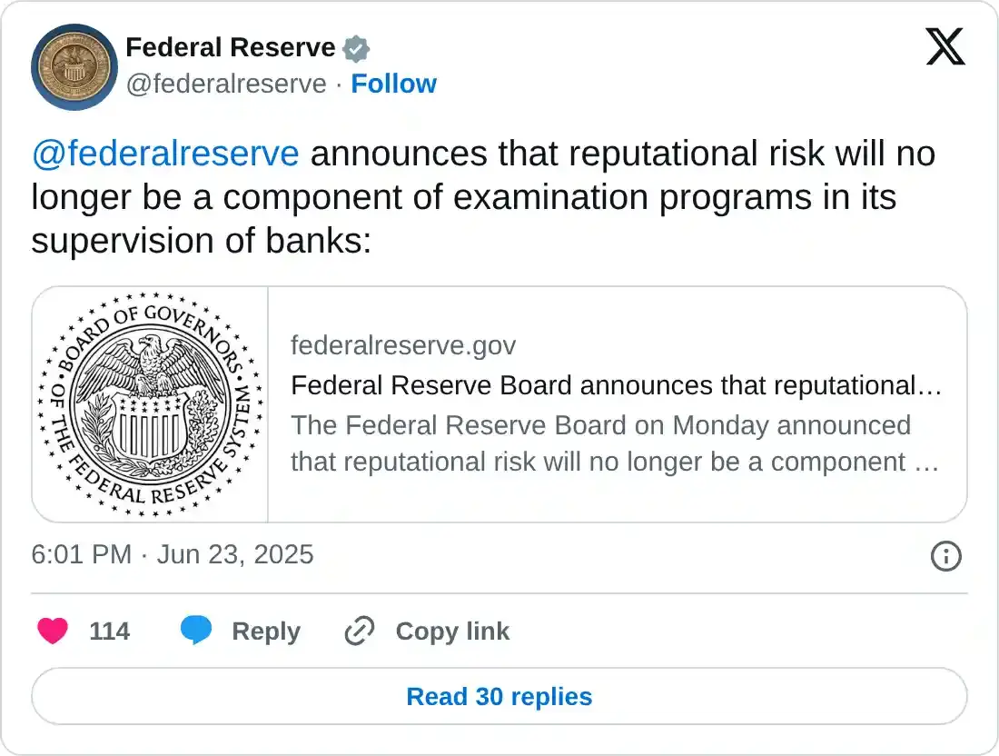 https://twitter.com/federalreserve/status/1937209354987425902