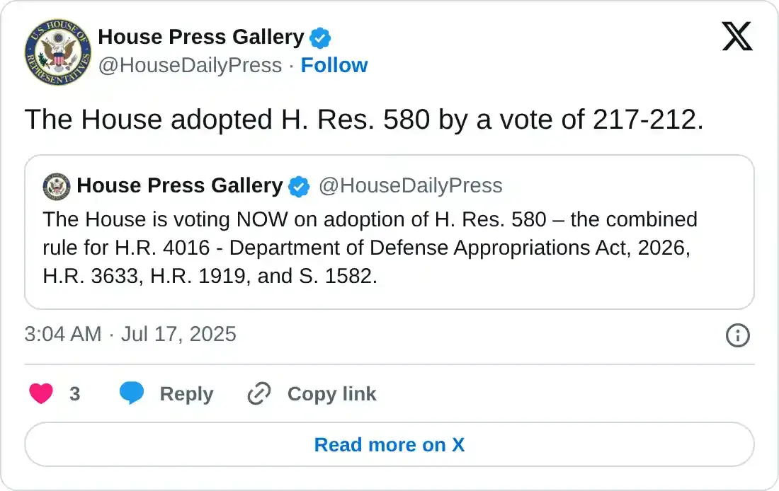 https://x.com/HouseDailyPress/status/1945680877196906923