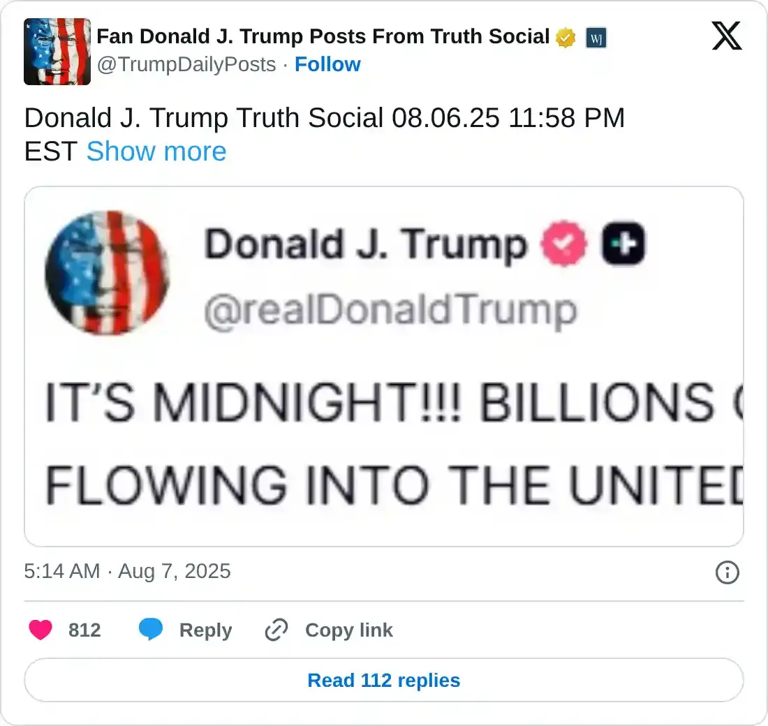 https://x.com/TrumpDailyPosts/status/1953323781868355722
