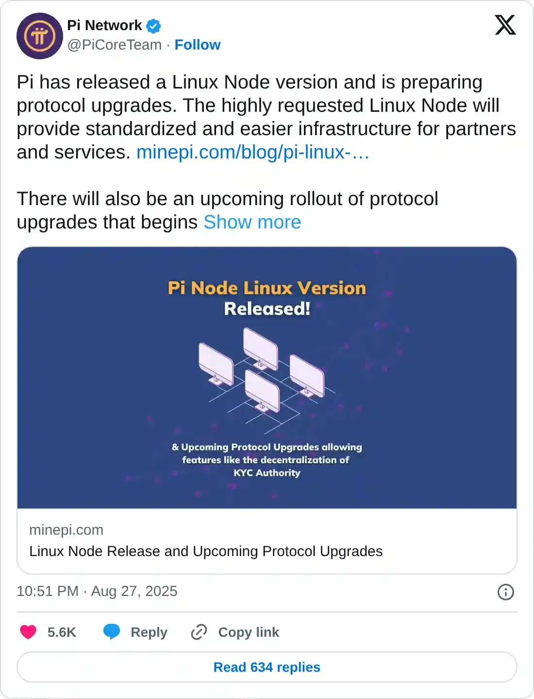 https://x.com/PiCoreTeam/status/1960837479793353032