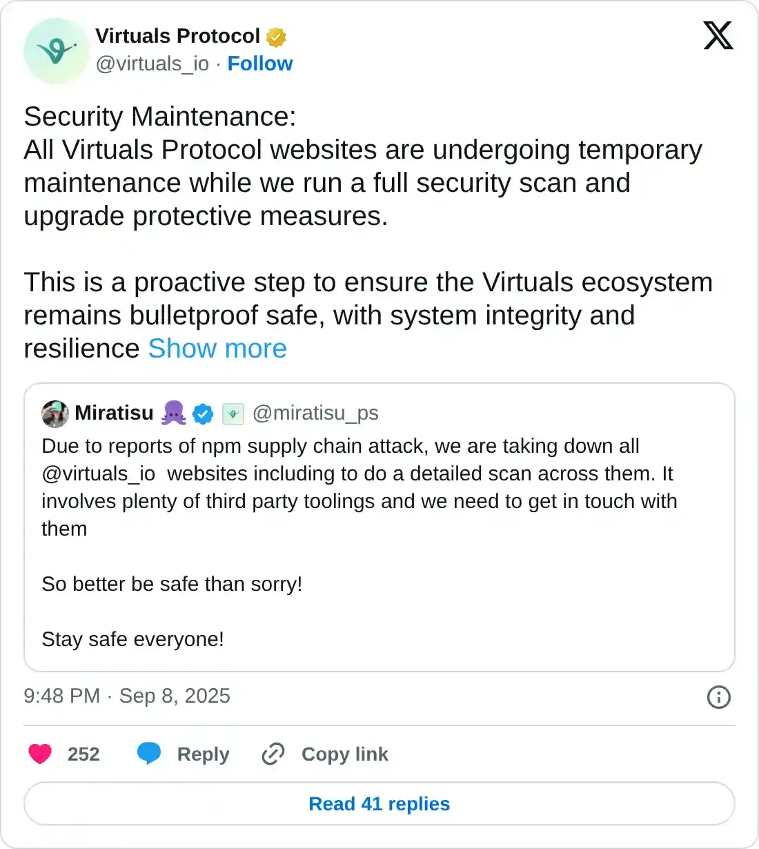 https://x.com/virtuals_io/status/1965170497643323585