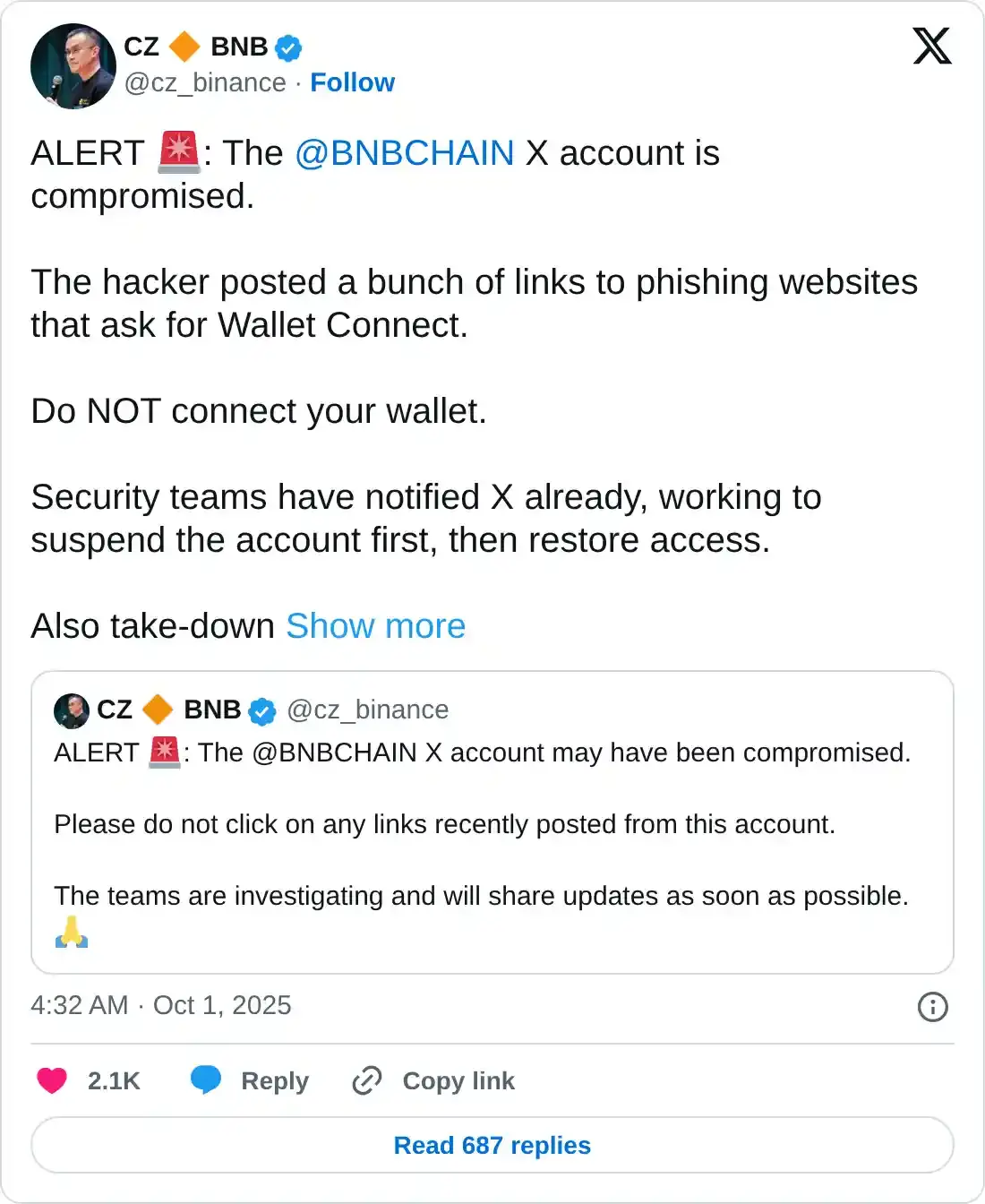 https://x.com/cz_binance/status/1973244626531192968