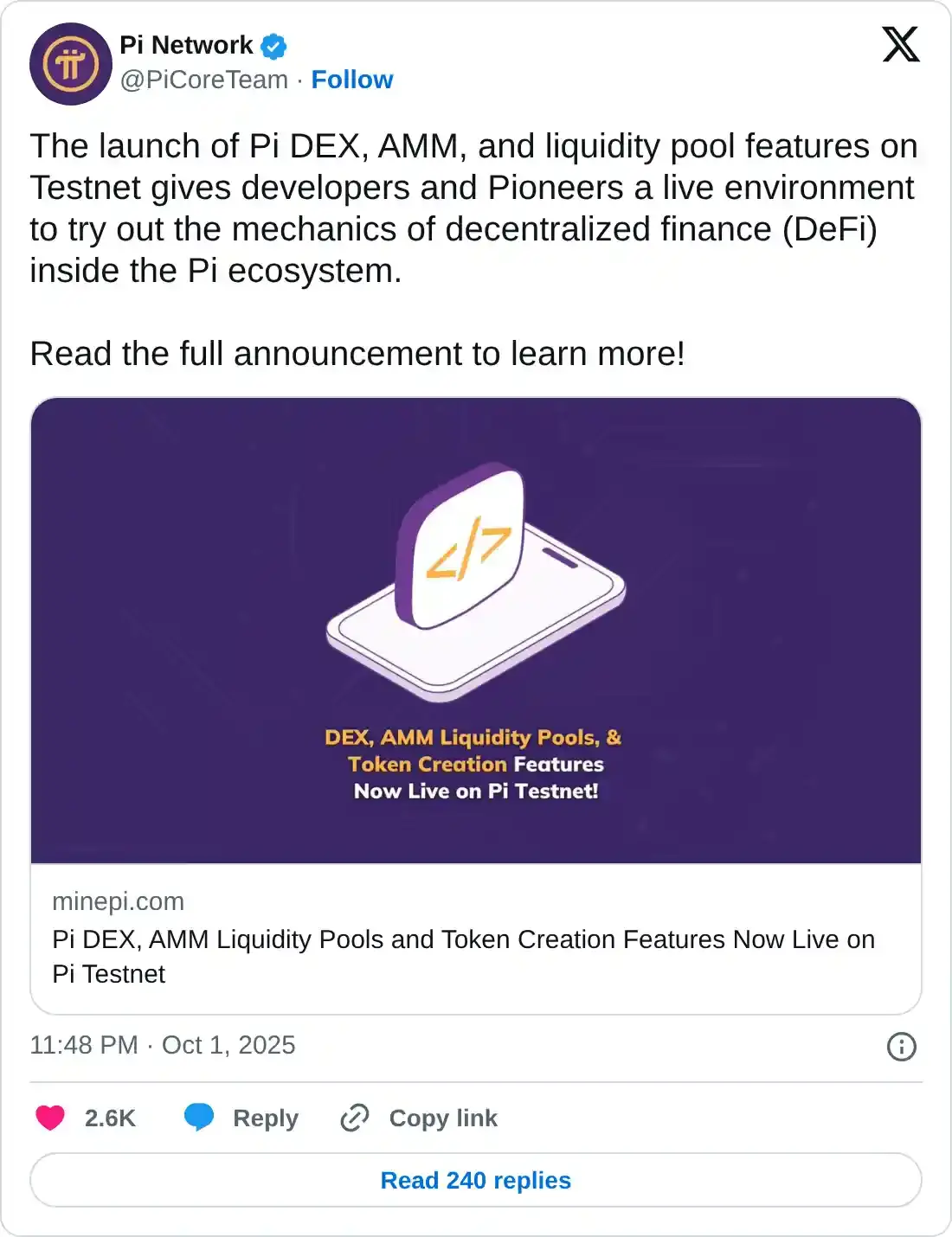 https://x.com/PiCoreTeam/status/1973535441673658875