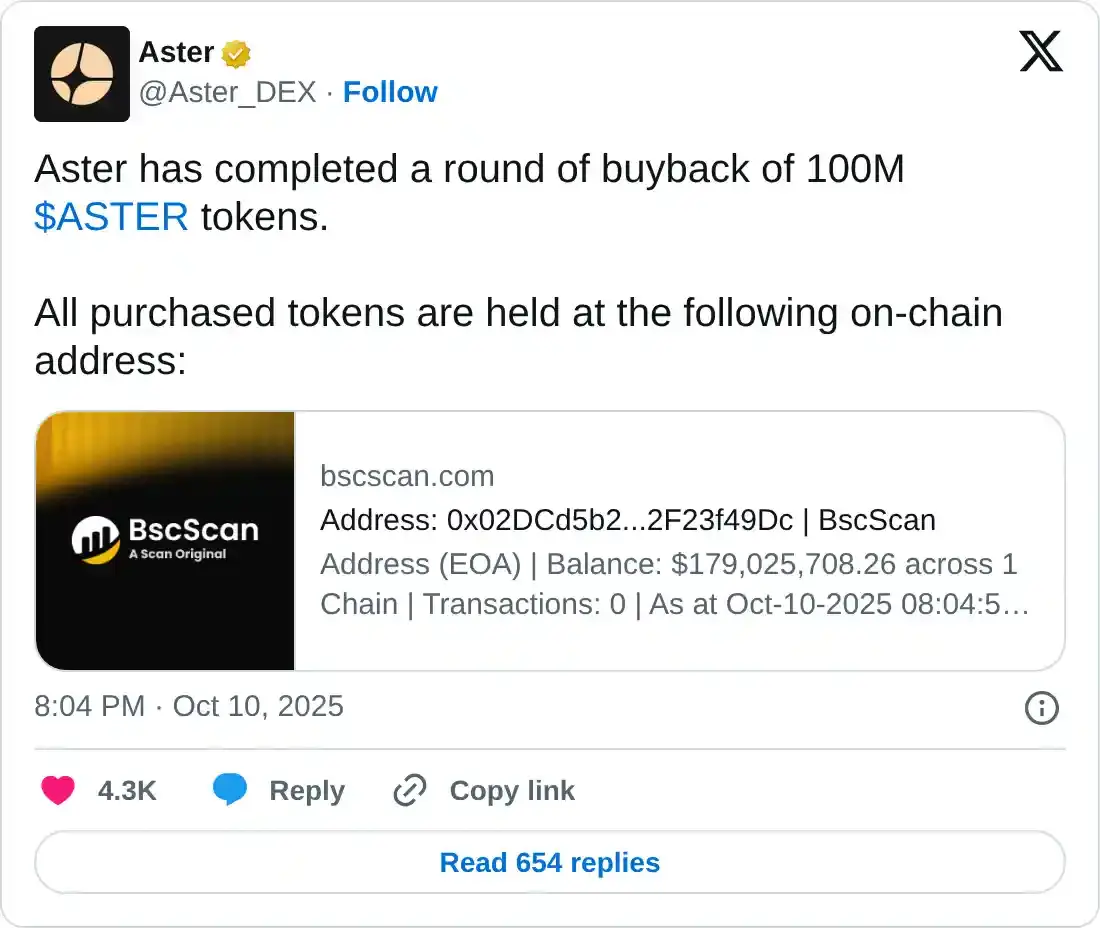 https://x.com/Aster_DEX/status/1976740728434053197