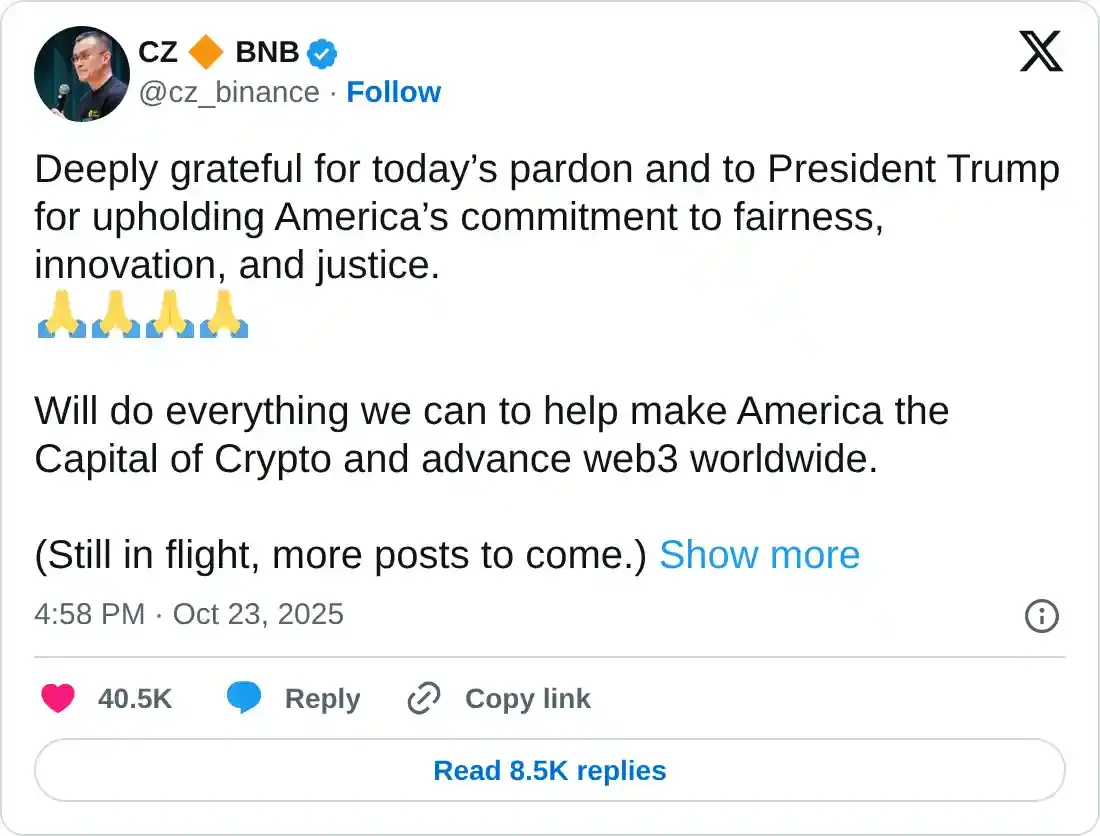 https://twitter.com/cz_binance/status/1981404850832494666