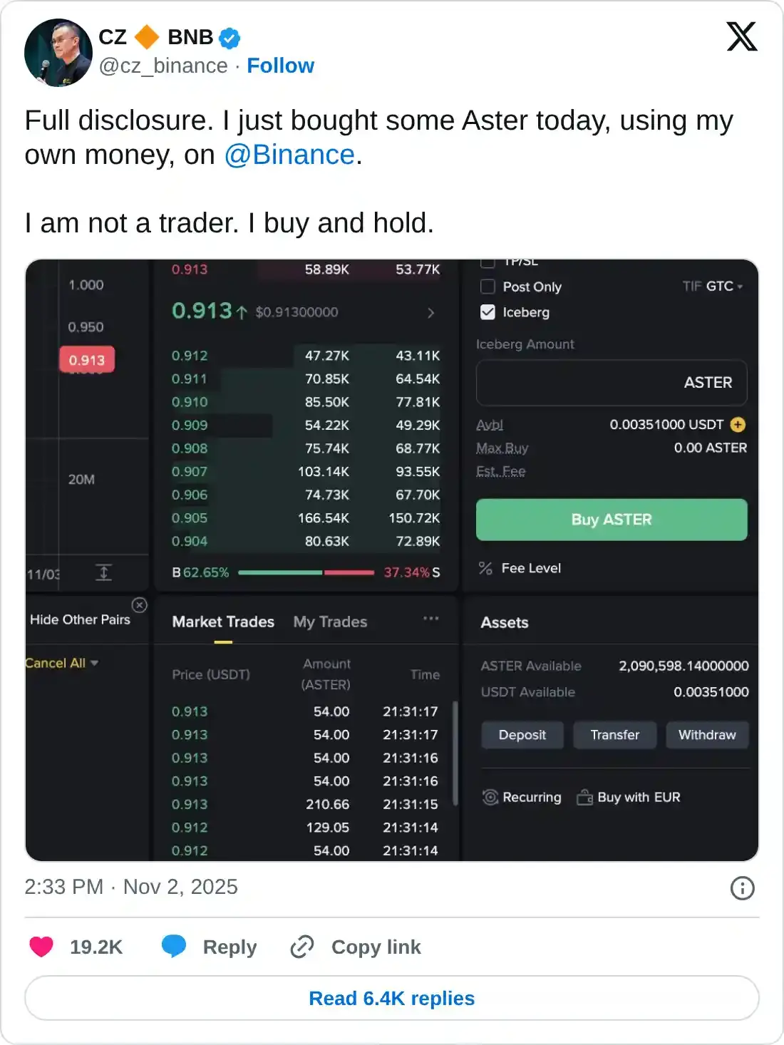 https://x.com/cz_binance/status/1984992347395141987