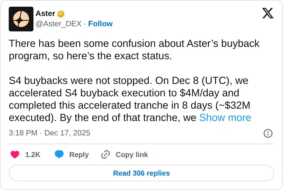 https://x.com/Aster_DEX/status/2001310960397816111