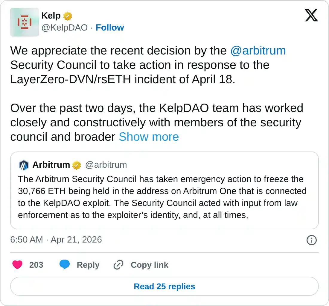 https://x.com/KelpDAO/status/2046481564616523976