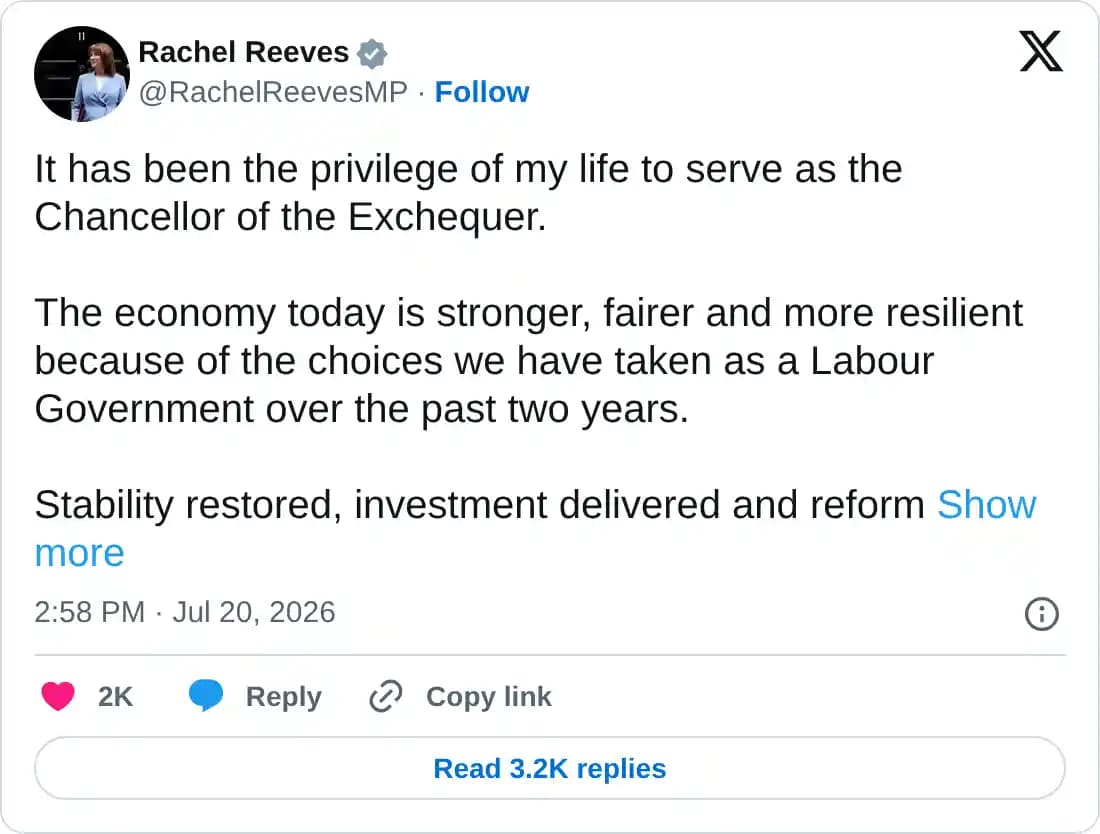 https://x.com/RachelReevesMP/status/2079219286589989289
