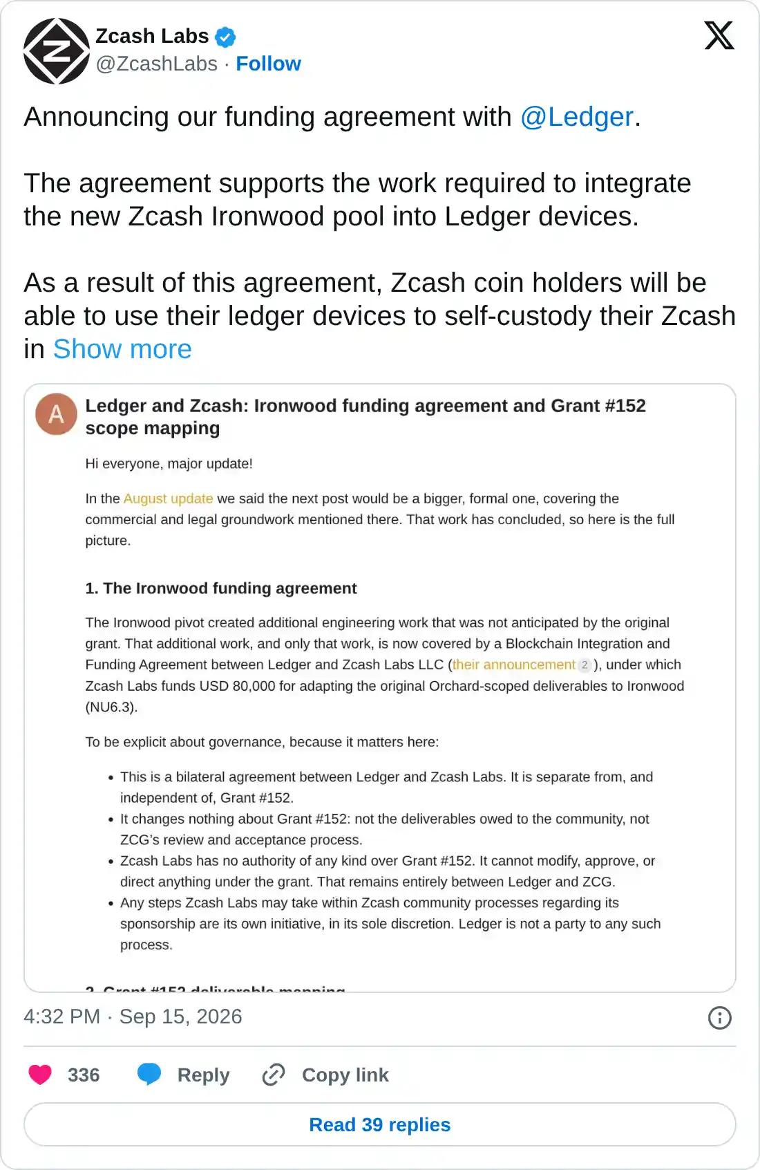 https://x.com/ZcashLabs/status/2099899113487867958