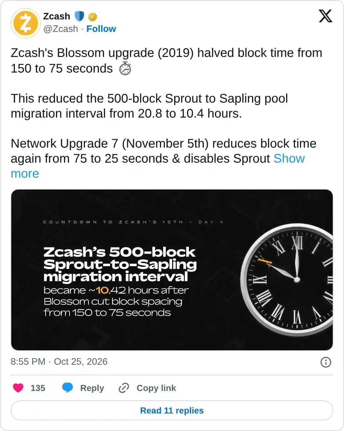 https://x.com/Zcash/status/2114460752669196572